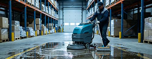 仓库地面清洗