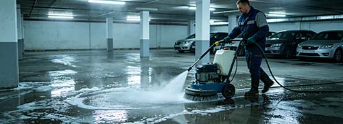 地下车库地面清洗