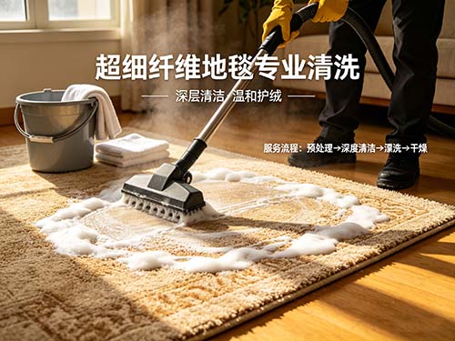 超细纤维地毯清洗
