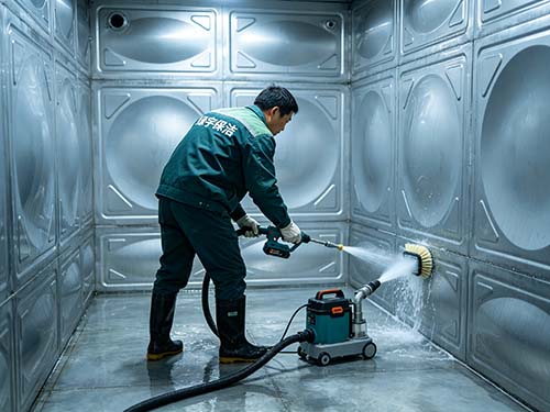食品厂水箱清洗