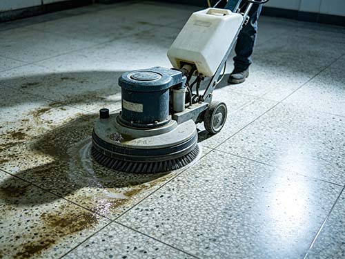 水磨石地面清洗