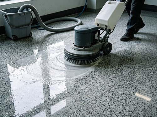 水磨石地面清洗