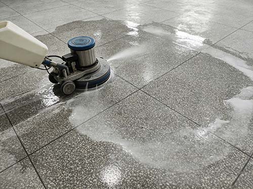 水磨石地面清洗