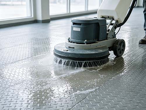 橡胶地板清洗